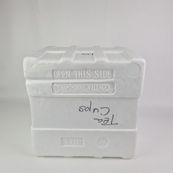 Hawthorne Village Snowman "Spinning Cup Ride" 17920 Christmas Rotating Musical - Picture 9 of 9